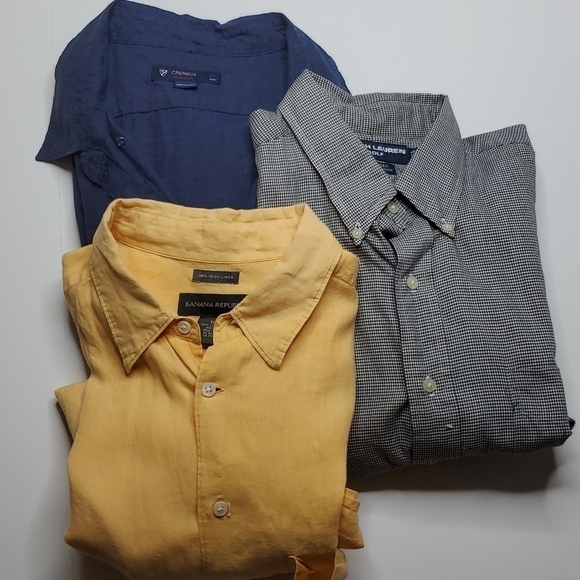 Ralph Lauren Other - Banana Republic Men's short sleeve Shirt bundle XL